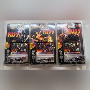 Vintage KISS 1997 Johnny Lightning Die Cast Race Cars #15/37 Paul Ace Peter Card